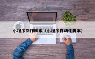 黔东小程序制作脚本（小程序自动化脚本）